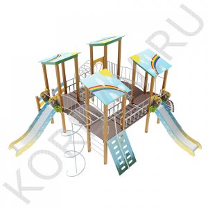Детский игровой комплекс с четырьмя мостами ПДИ 2.28 (2)